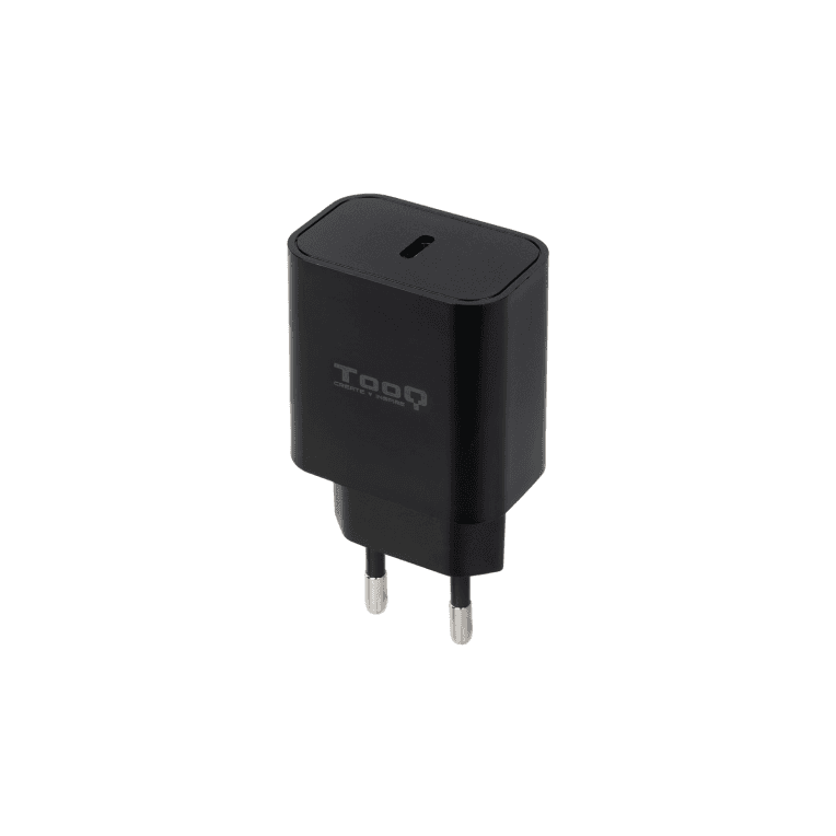 Cargador De Pared Tooq USB-C PD3.0 20W Negro — imagen 1