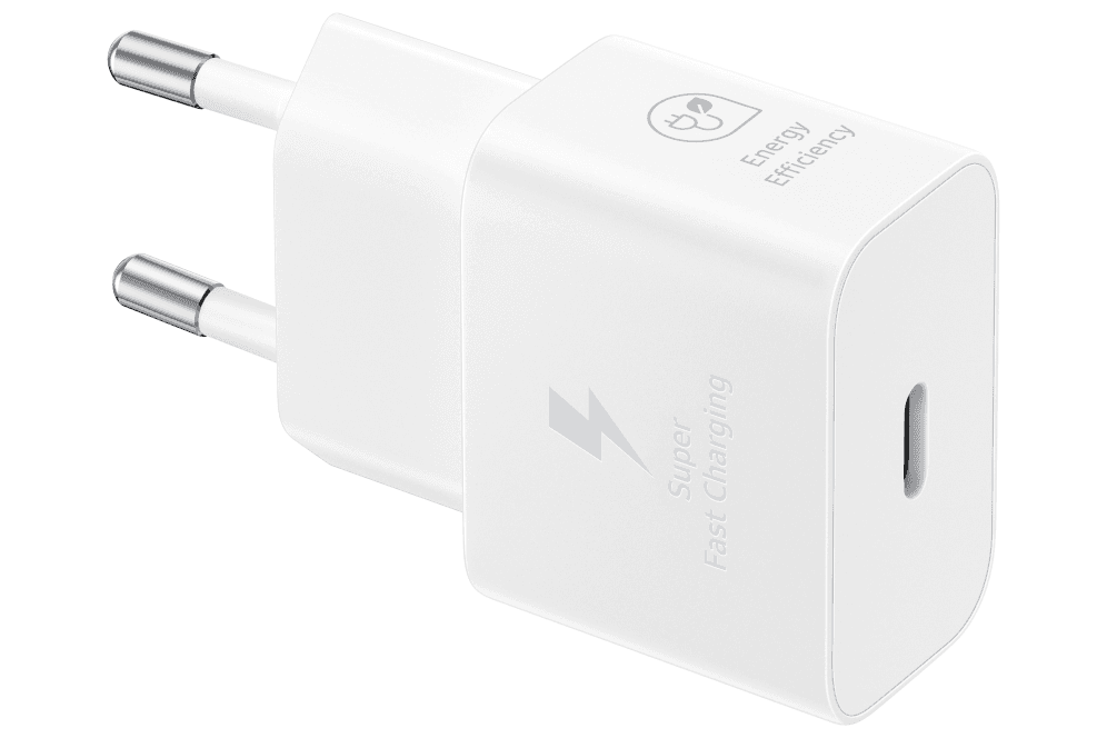 Cargador Samsung USB-C 25W GaN Blanco Sin Cable — imagen 1
