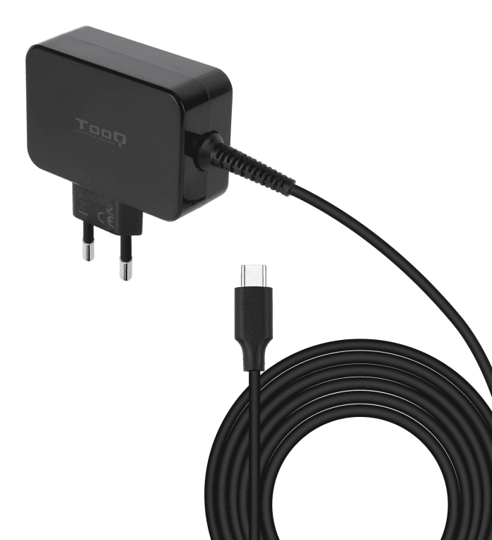Cargador Tooq Portatil Gan USB-C PD 45W Negro miniatura 2