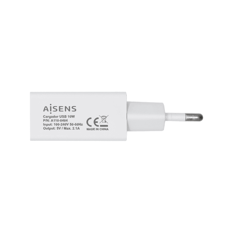 Cargador USB Aisens 10W 5V 2A Blanco miniatura 3