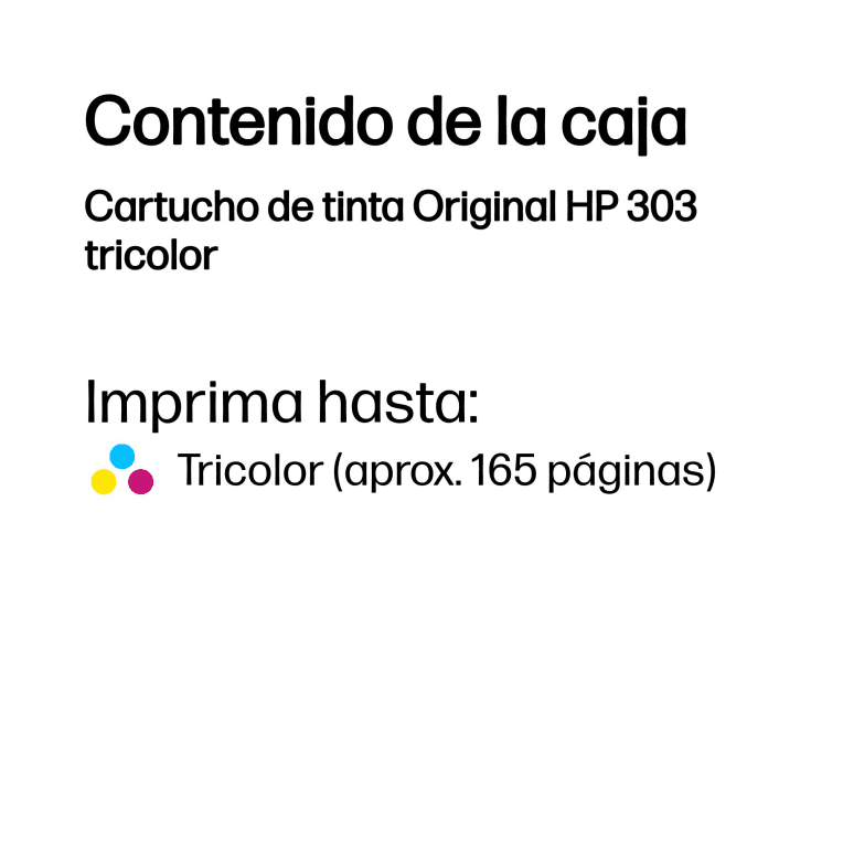 Cartucho de Tinta Silla HP 303 Tricolor miniatura 4