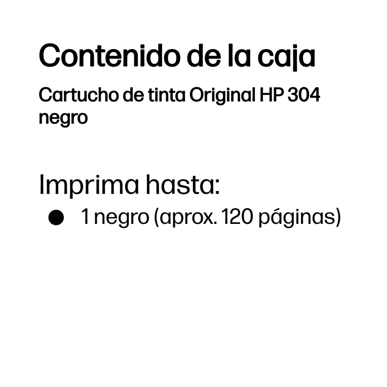 Cartucho de Tinta Silla Hp 304 Negro miniatura 4