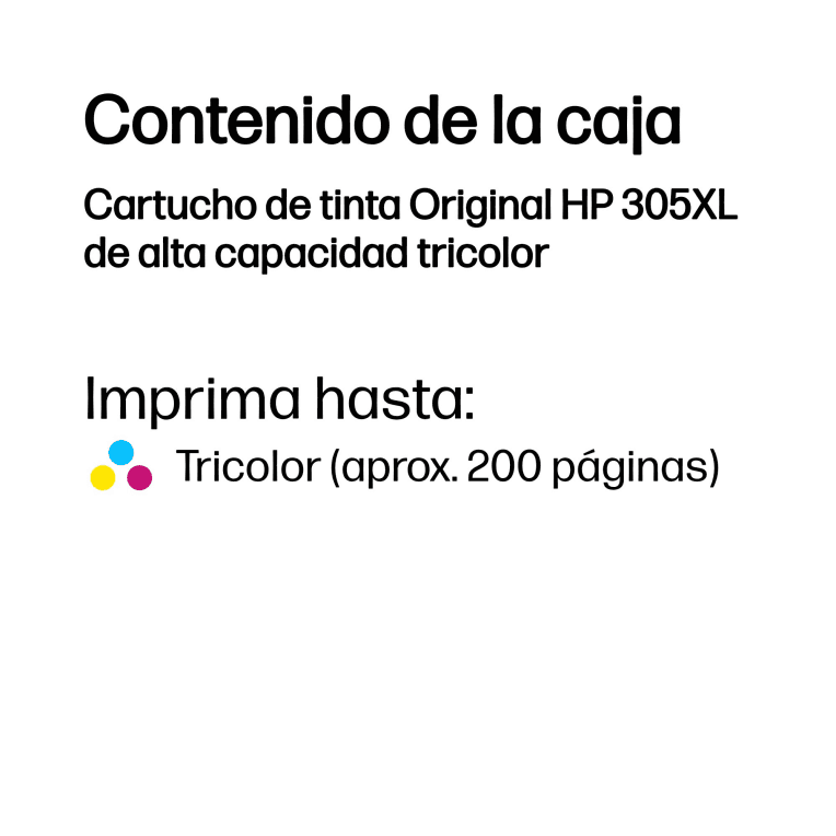 Cartucho de Tinta Silla HP 305XL Tricolor miniatura 3