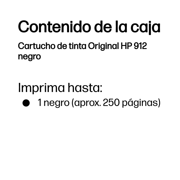 Cartucho de Tinta Silla Hp 912 Negro miniatura 4