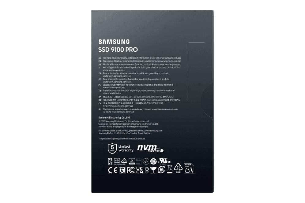 Disco Duro SSD Samsung 9100 Pro 4TB NVME miniatura 8