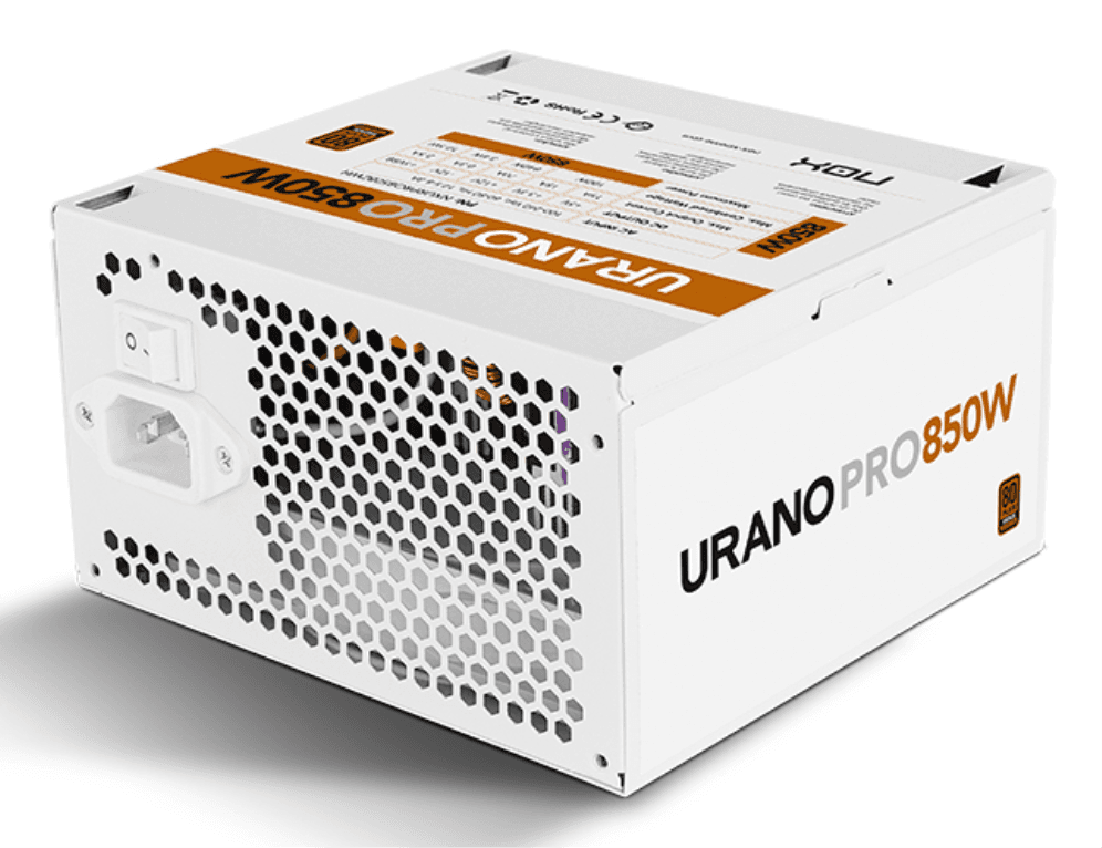 Fuente Nox Urano Pro 850W 80+ Bronze Blanca miniatura 2