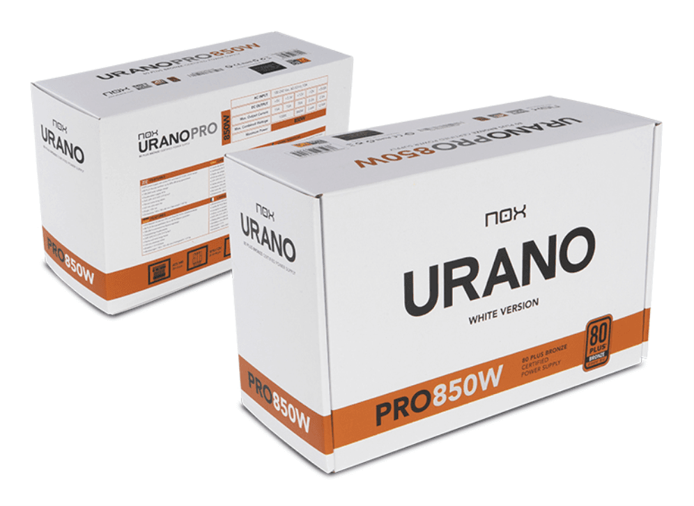Fuente Nox Urano Pro 850W 80+ Bronze Blanca miniatura 10