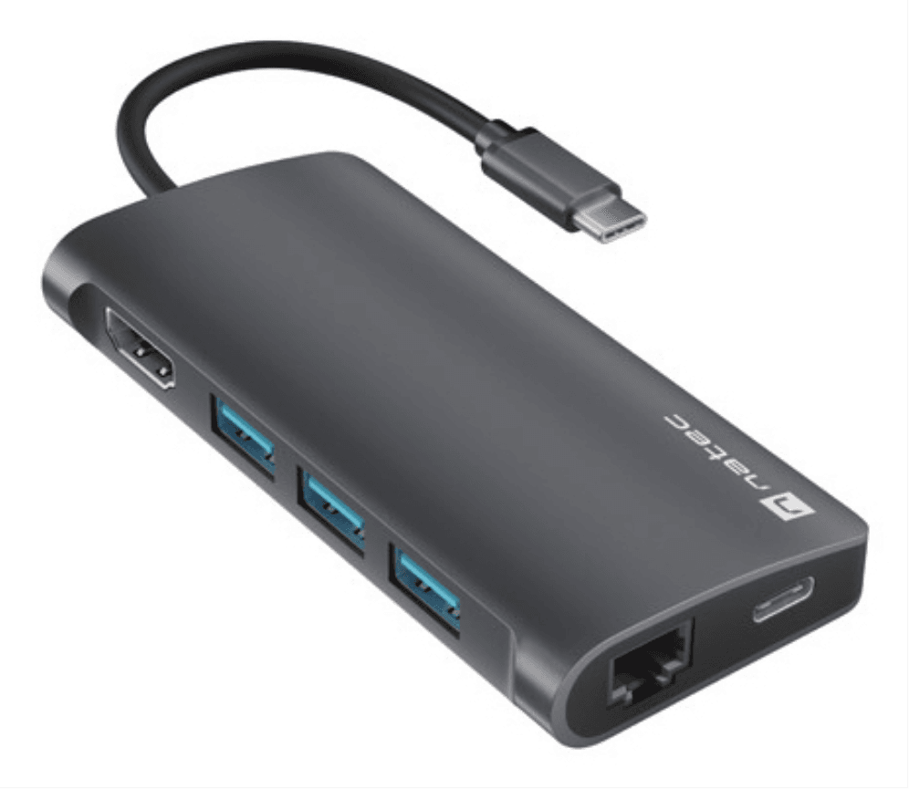 Hub Natec Fowler 2 USB-C 8 en 1 3xUSB 3.0 HDMI 4K — imagen 1