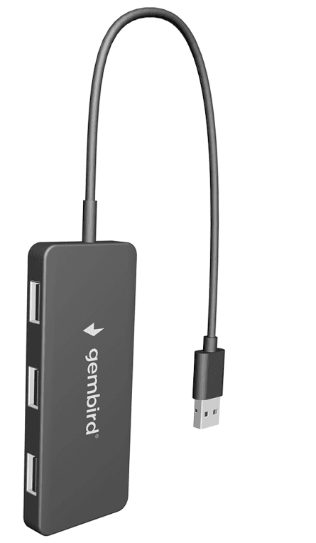 HubGembird USB 2.0 4 Puertos Negro — imagen 1