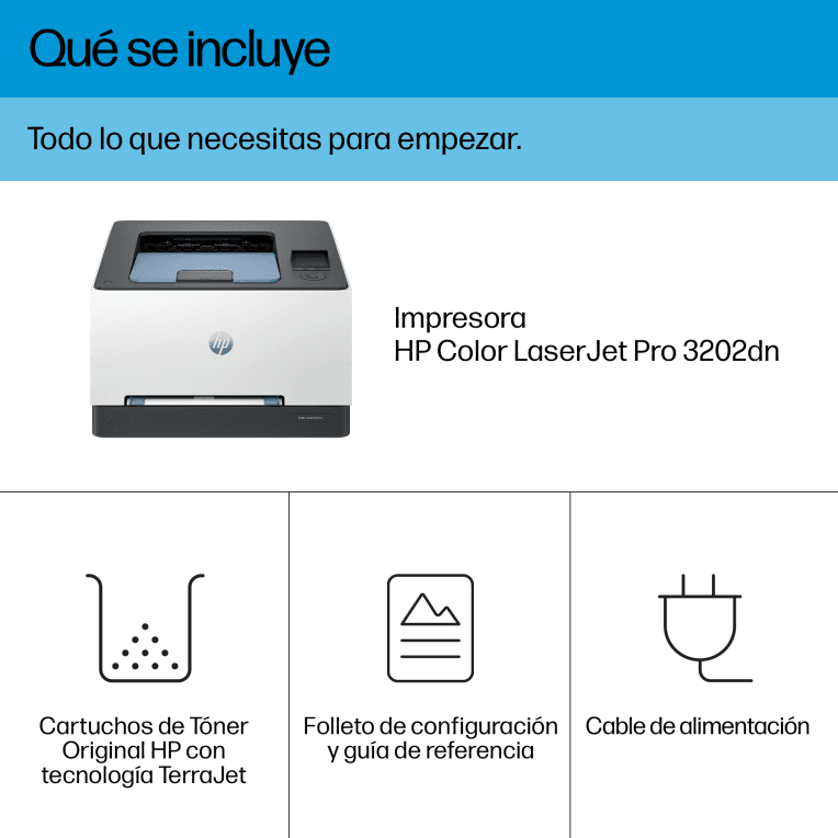 Impresora Laser HP Color Pro 3202dN Color miniatura 5