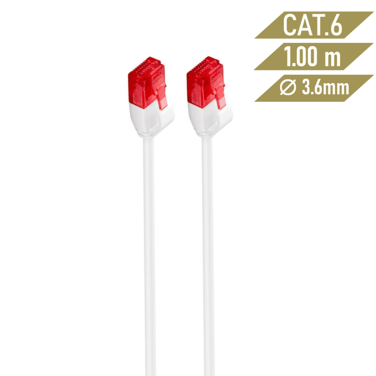 Latiguillo Slim Ewent Cat 6 U/UTP 1,00mt Blanco miniatura 3