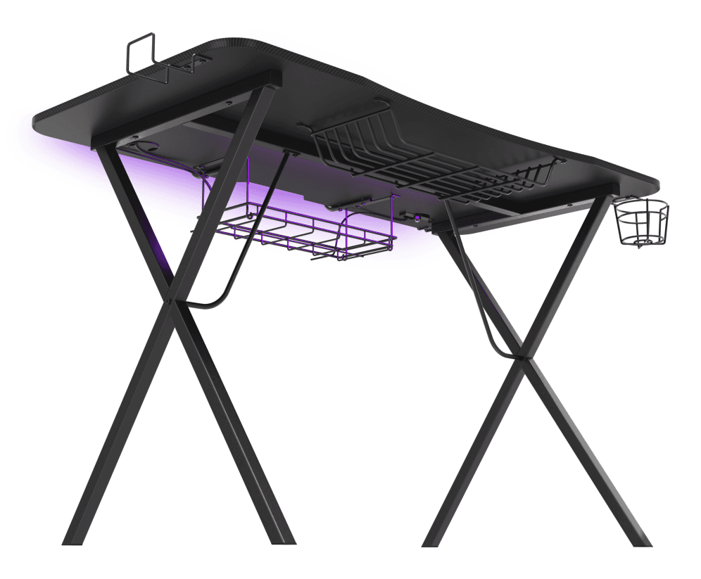 Mesa Gaming Genesis Holm 300 RGB Negro Carbono miniatura 3