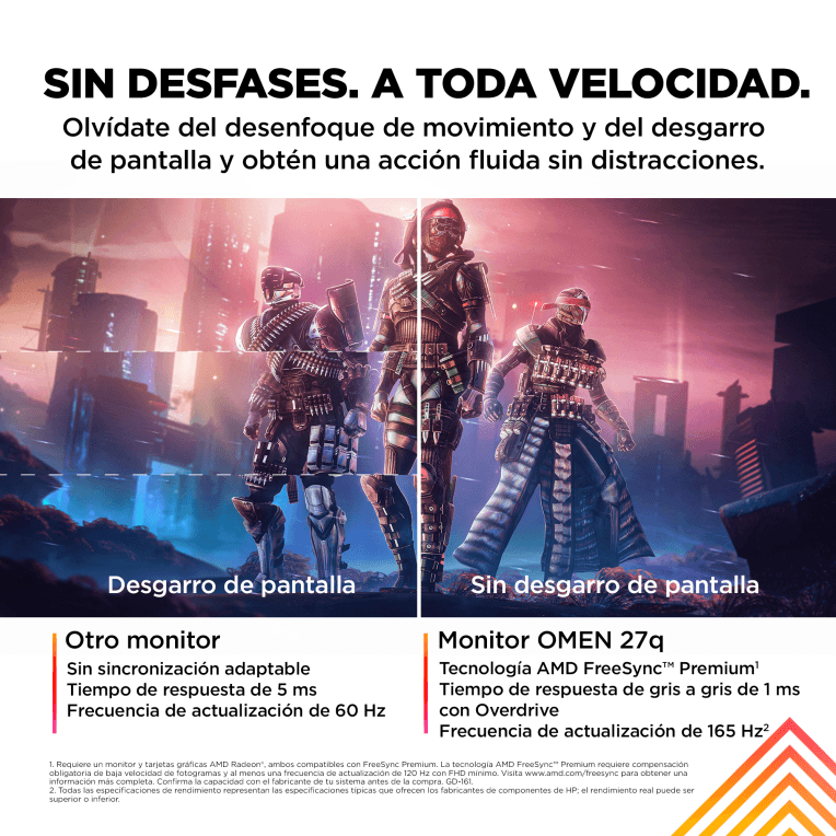 Monitor Hp Omen 27Q Qhd 27" Hdmi miniatura 8