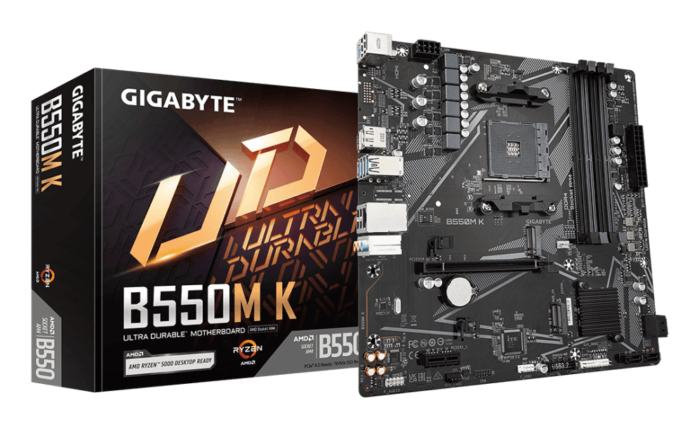 Placa Base Gigabyte B550M K AM4 Micro-ATX 4xDDR4 — imagen 1