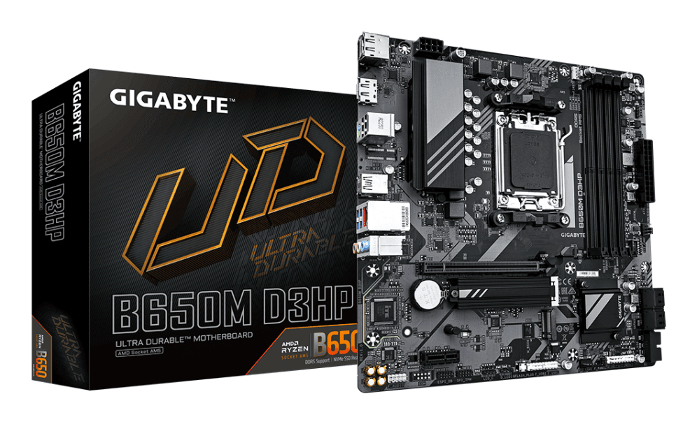 Placa Base Gigabyte B650M D3HP AM5 ATX 4xDDR5 miniatura 2