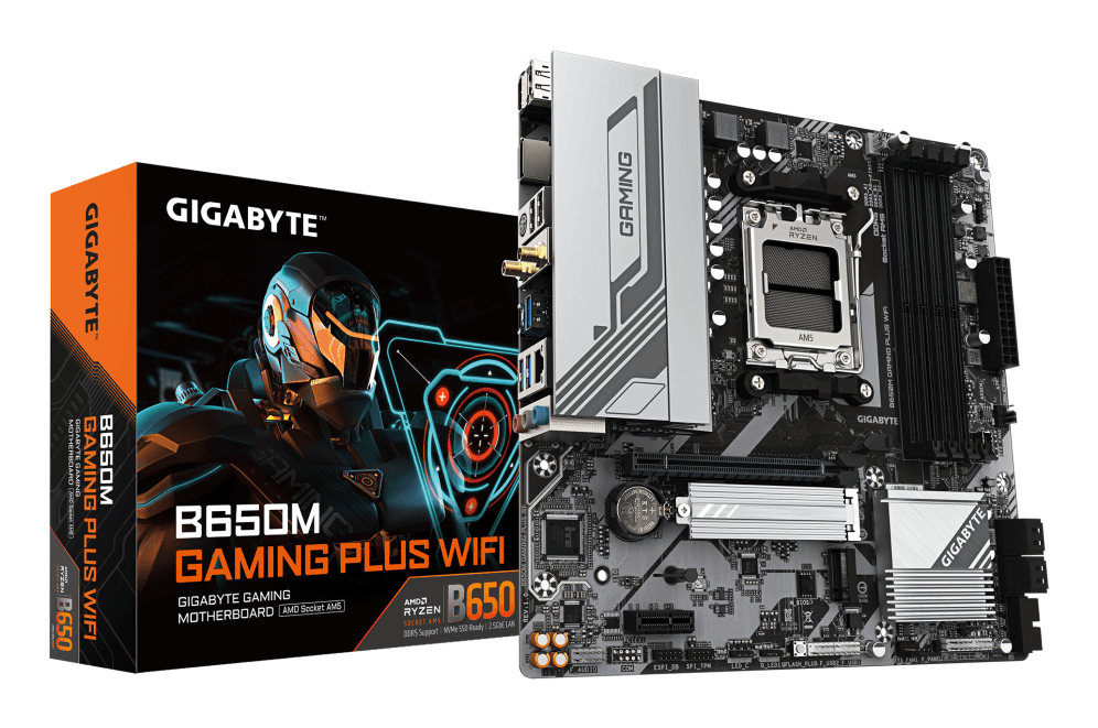 Placa Base Gigabyte B650M Gaming Plus WiFi AM5 Micro-ATX 4xDDR5 miniatura 2