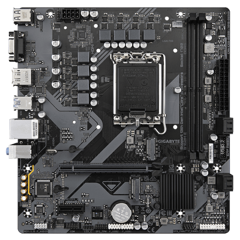 Placa Base Gigabyte B760M E DDR5 7200 MHz miniatura 3