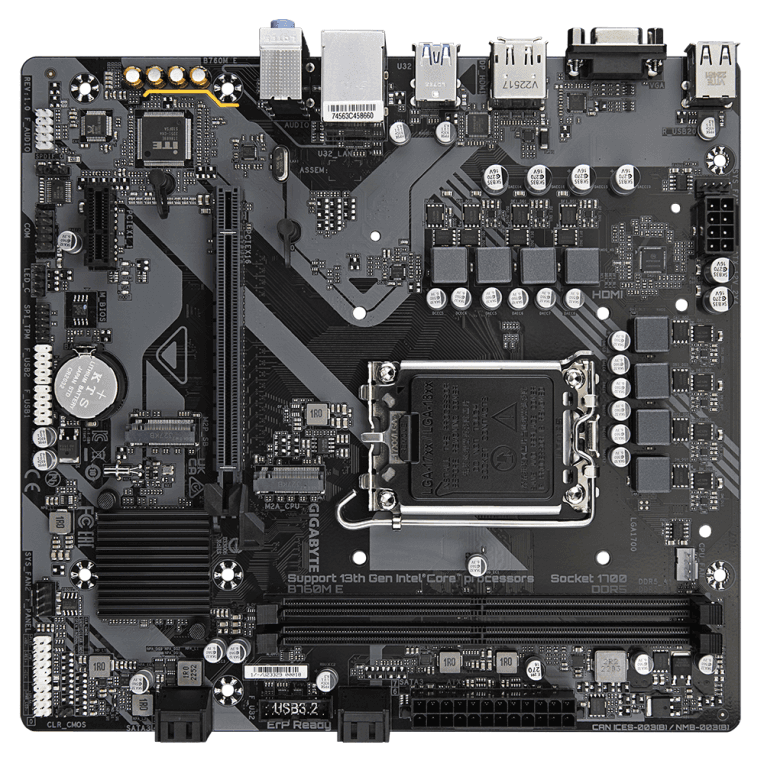 Placa Base Gigabyte B760M E DDR5 7200 MHz miniatura 5