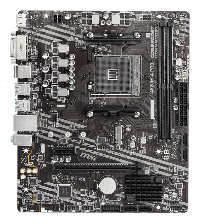 Placa Base MSI A520M-A Pro AM4 Micro-ATX 2xDDR4 miniatura 3