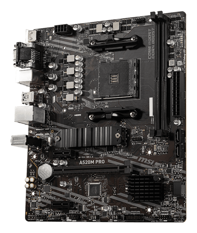 Placa Base MSI A520M Pro AM4 Micro-ATX 2xDDR4 miniatura 3