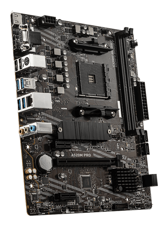 Placa Base MSI A520M Pro AM4 Micro-ATX 2xDDR4 miniatura 4