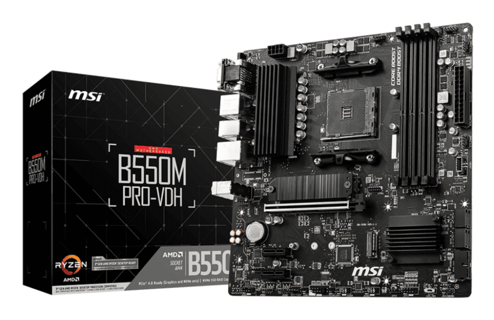 Placa Base MSI B550M Pro-VDH AM4 Micro-ATX 4xDDR4 — imagen 1