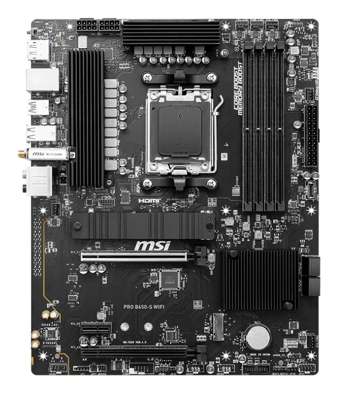 Placa Base MSI PRO B650-S WIFI AM5 ATX 4xDDR5 miniatura 3