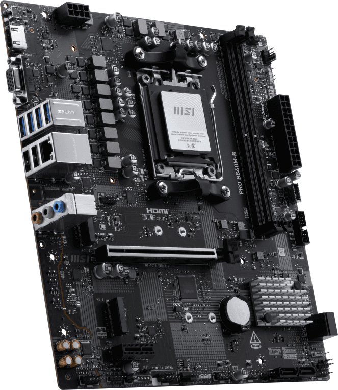 Placa Base MSI PRO B840M-B AM5 Micro-ATX 4xDDR5 miniatura 6