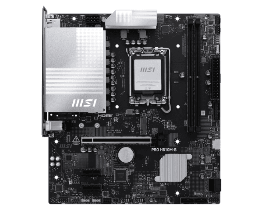 Placa Base MSI PRO H810M-B LGA1851 Micro-ATX 2xDDR5 miniatura 2