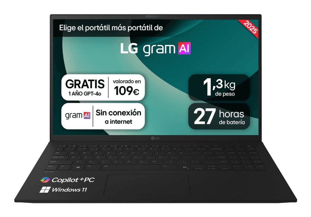 Portátil Lg Gram amd R5-340 16Gb 1Tb 15"FHD W11H — imagen 1