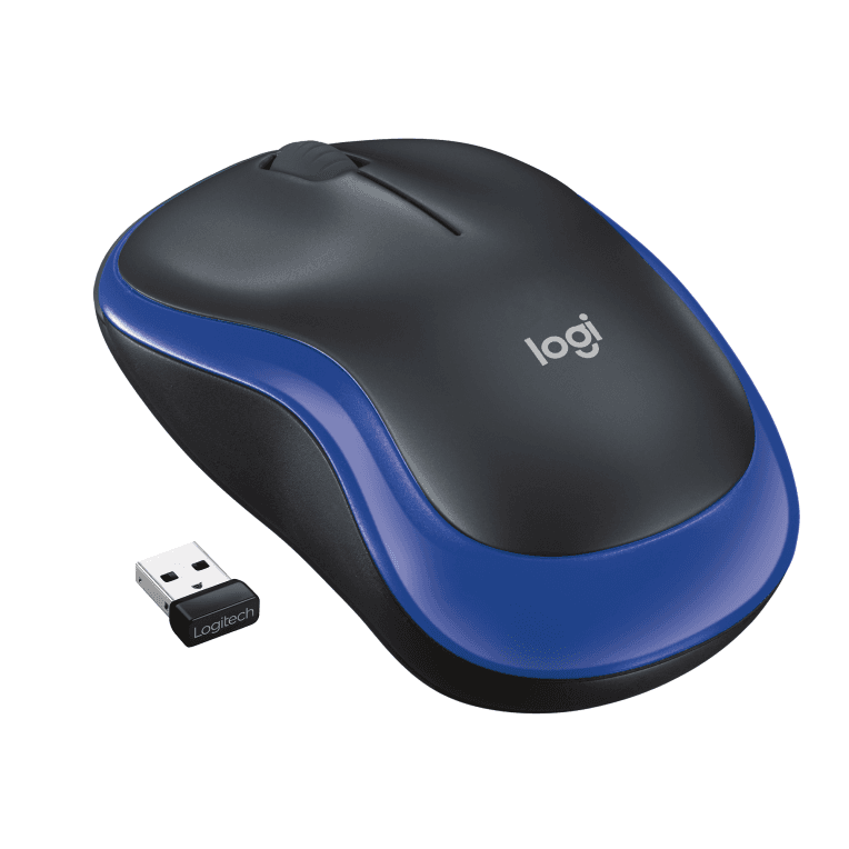 Ratón Logitech M185 Azul RF Inalámbrico Pilas — imagen 1