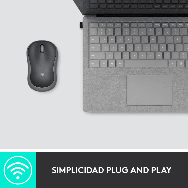 Ratón Logitech M185 Gris RF Inalámbrico Pilas miniatura 10