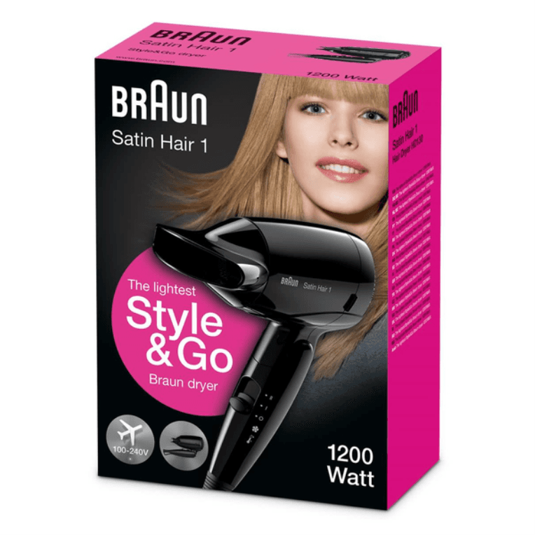 SECADOR BRAUN SATIN HAIR 1 HD130/ 1200W/ NEGRO miniatura 4