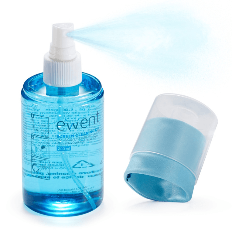 Set de Limpieza Ewent Universal Spray 200ml + Paño — imagen 1