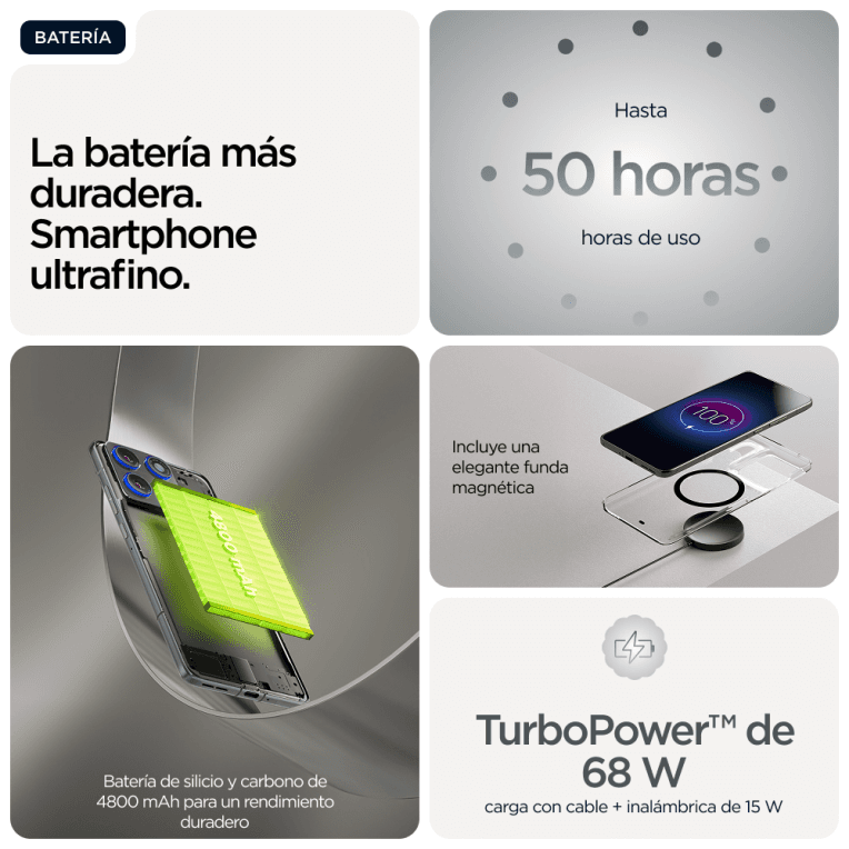 SmartPhone Motorola Edge 70 12GB 512GB Gris miniatura 15