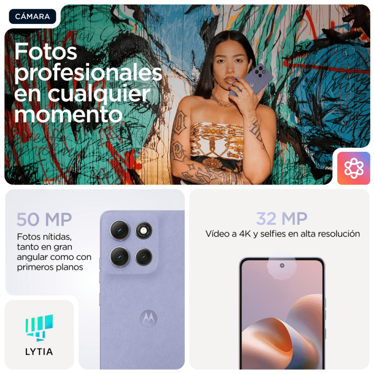 SmartPhone Motorola Moto G86 8GB 256GB 5G Lila miniatura 9