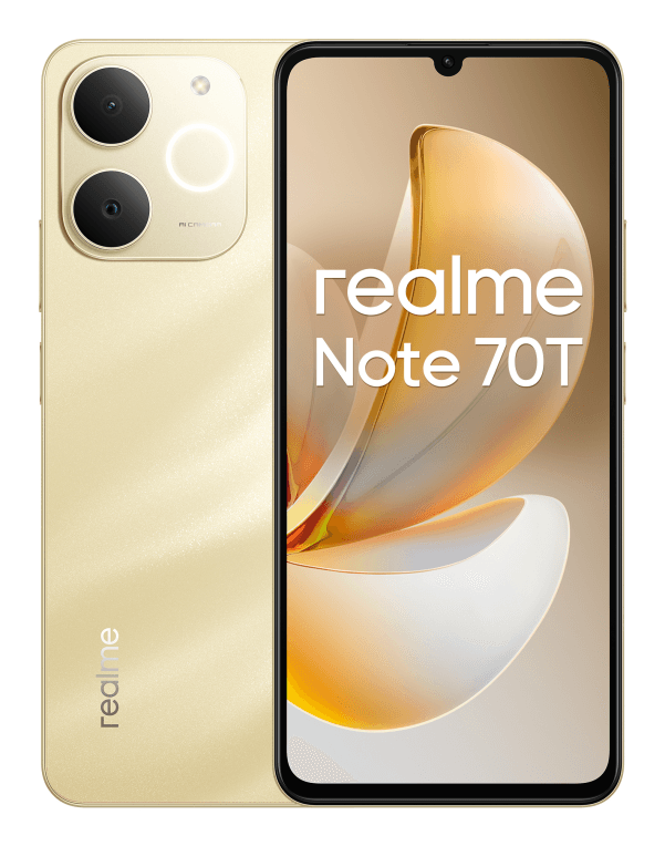 SmartPhone Realme Note 70T 4GB 128GB Beach Gold — imagen 1