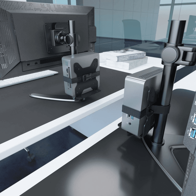 SOPORTE AISENS MINI PC MUY VERSATIL NEGRO miniatura 8