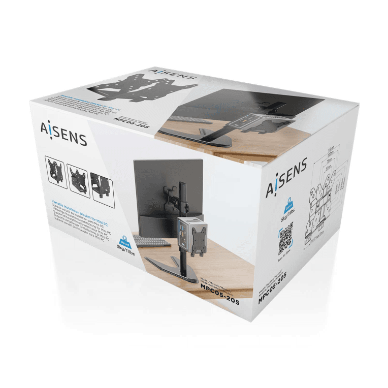 Soporte Aisens Mini PC Versatil Negro miniatura 9