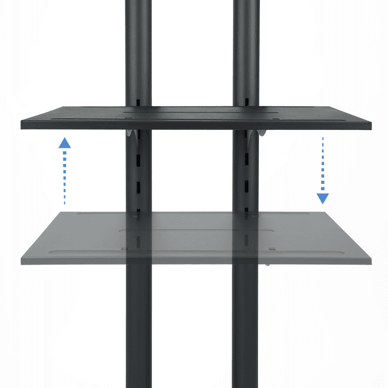 Soporte de Suelo Tooq FS1470M-B Negro para TV miniatura 12