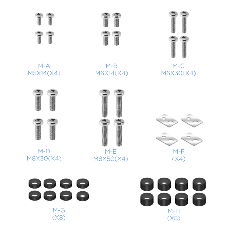 Soporte de Suelo Tooq FS1470M-B Negro para TV miniatura 14