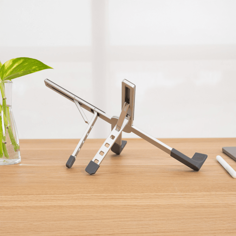 Soporte Elevador Alum. Plegable Portátiles, Plata miniatura 3