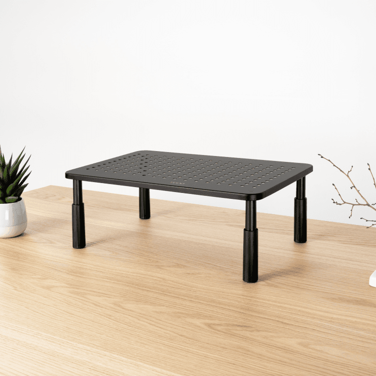 SOPORTE ELEVADOR PARA MONITORES NEGRO 1 miniatura 3