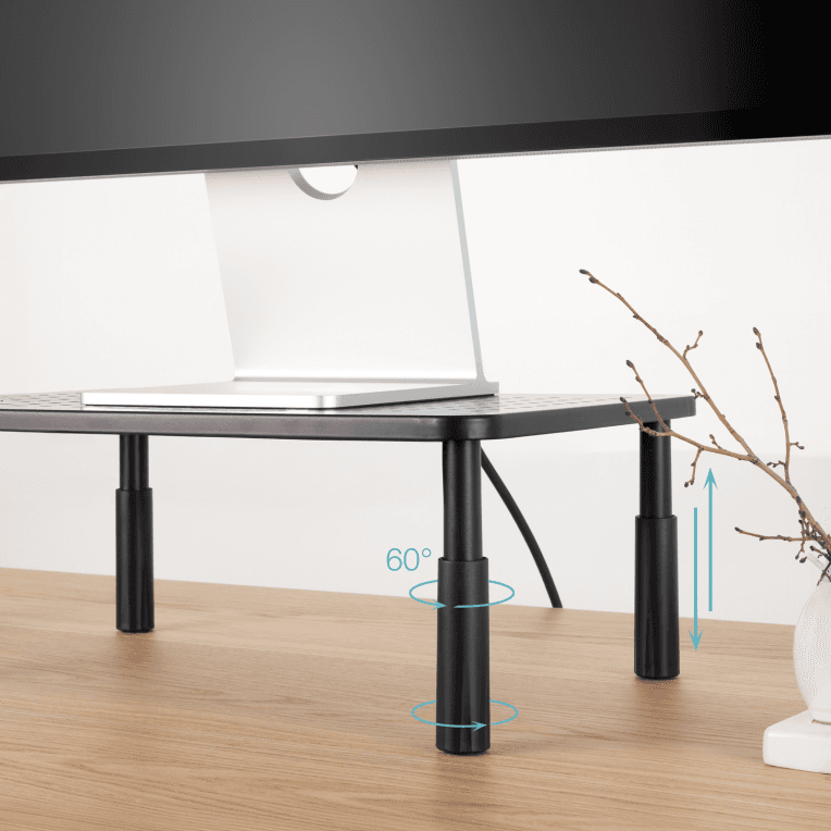 SOPORTE ELEVADOR PARA MONITORES NEGRO 1 miniatura 6