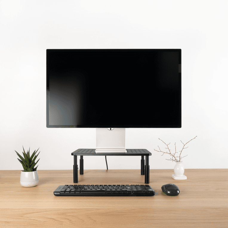 SOPORTE ELEVADOR PARA MONITORES NEGRO miniatura 4