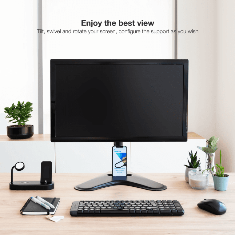 SOPORTE MESA TOOQ PANTALLA 17"-32" NEGRO 1 miniatura 7