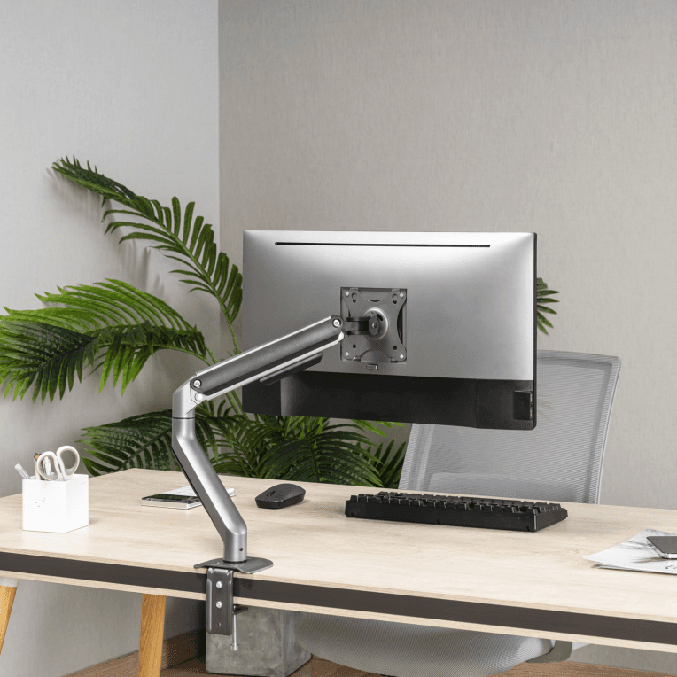 SOPORTE MESA TOOQ PANTALLAS 17"-32" GRIS/NEGRO miniatura 8