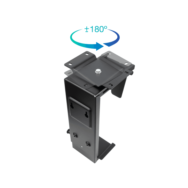 Soporte Tooq CPU Escritorio Pared Negro miniatura 4