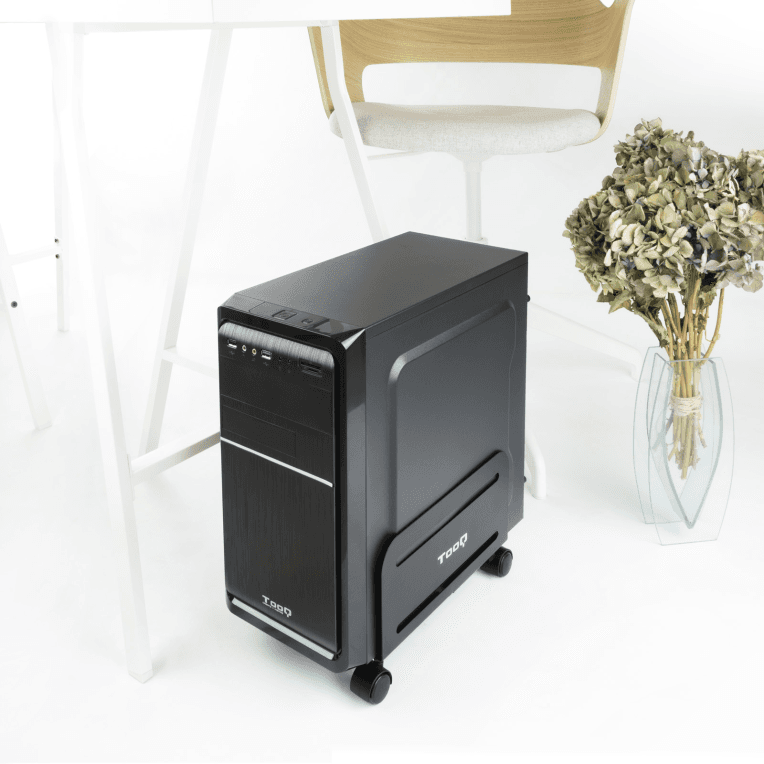 Soporte Tooq CPU Suelo Ruedas UMCS0004-B Negro miniatura 10