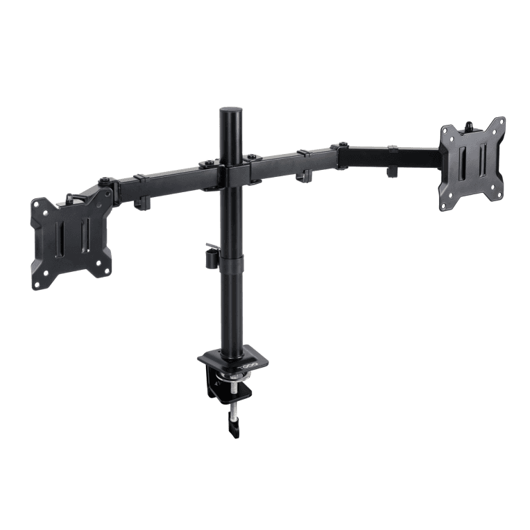 SOPORTE TOOQ MESA GIRA INCLI 2 BRAZOS 17-27" NEGRO — imagen 1